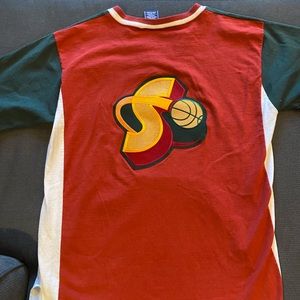 Seattle SuperSonics warm up shirt